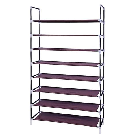 extra wide metal non-woven fabric shoe rack|10 tier shoe rack organizer.